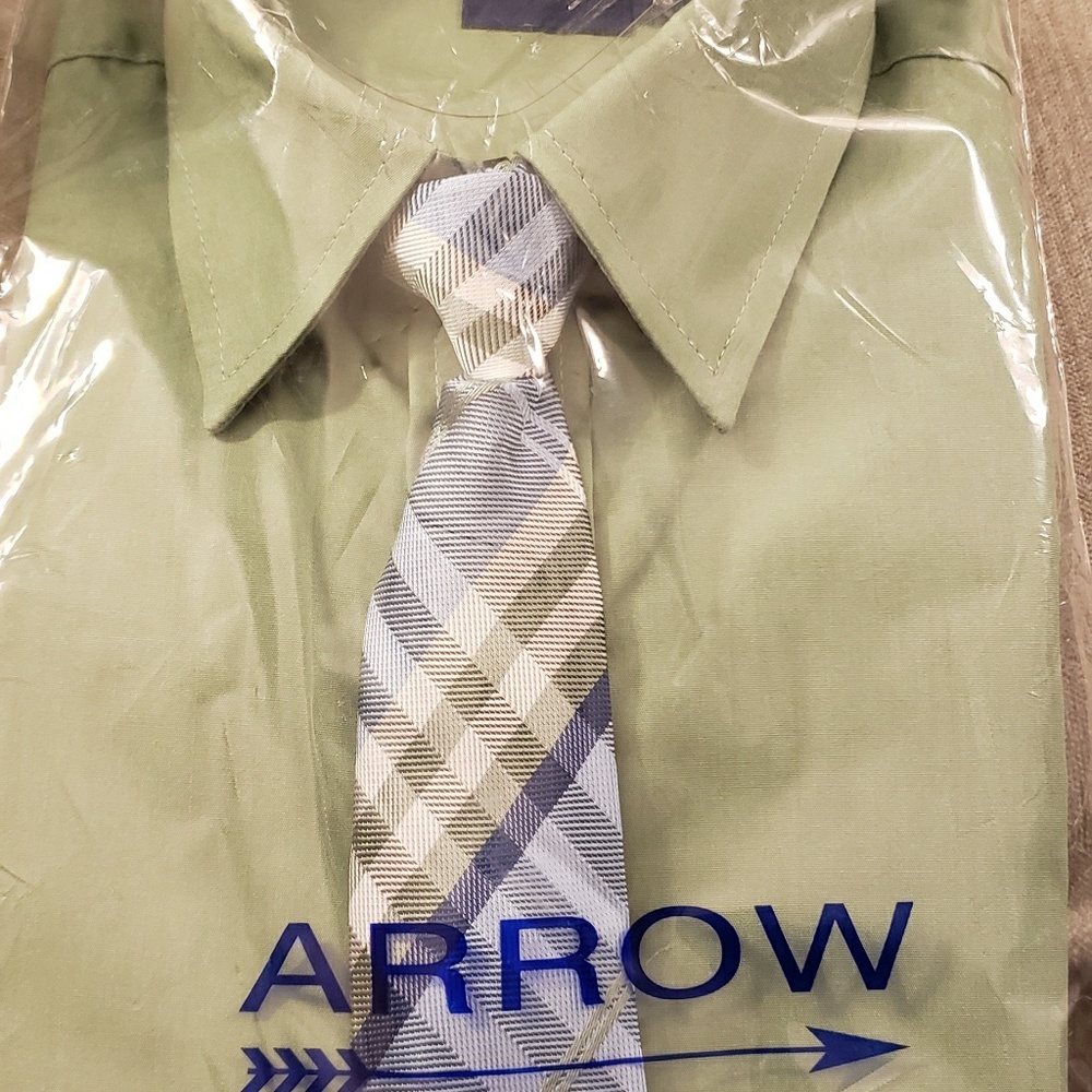 Boys dress shirt and tie